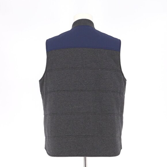 NWT L.L.BEAN Vintage Men's Quilted Utility Insulated Vest Navy Gray Size L - Picture 4 of 6